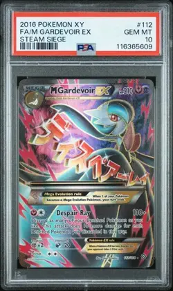 PSA 10 GARDEVOIR EX 112 STEAM SEIGE XY MEGA POKEMON GEM MINT - Image 1