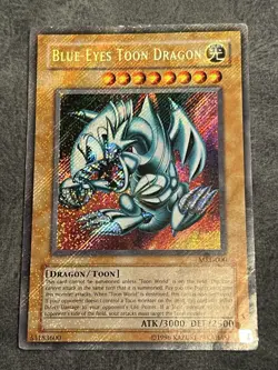 Yu-Gi-Oh! Blue-Eyes Toon Dragon MRL-000 Foil Bleed Misprint Error - Image 1