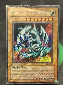 Yu-Gi-Oh! Blue-Eyes Toon Dragon MRL-000 Foil Bleed Misprint Error - Image 2