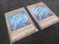 Lot Of 2 Yu-Gi-Oh! TCG Blue-Eyes White Dragon DPKB-EN001 Unlimited LP EX - Image 4