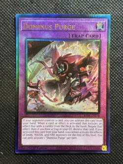 YuGiOh! - Dominus Purge RA05-EN150 Prismatic Ultimate Rare 1st Edition Near Mint - Image 1