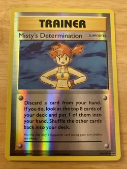 Misty's Determination 80/108 XY - Evolutions Reverse Holo Pokemon Card | NM - Image 1