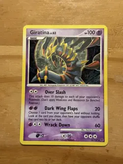 Pokemon Giratina 10/127 Platinum Holo Rare 100 HP English Card - Image 1