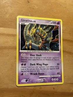 Pokemon Giratina 10/127 Platinum Holo Rare 100 HP English Card - Image 2