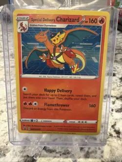Special Delivery Charizard SWSH075 SWSH SEALED Black Star Promo Card Holo UK NM - Image 1