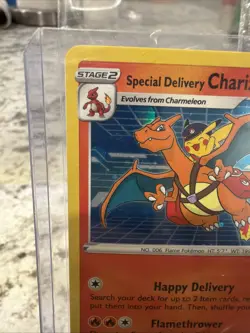 Special Delivery Charizard SWSH075 SWSH SEALED Black Star Promo Card Holo UK NM - Image 3