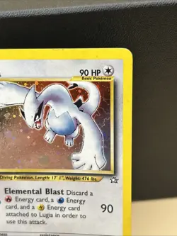 Pokemon TCG Lugia Neo Genesis Holo Rare Card 9/111 UnlimitedEnglish - Image 4