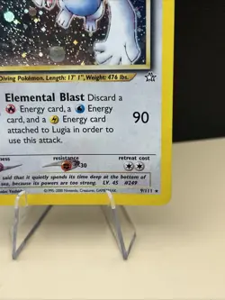 Pokemon TCG Lugia Neo Genesis Holo Rare Card 9/111 UnlimitedEnglish - Image 5
