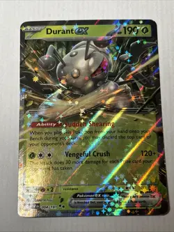 Pokemon TCG Durant EX 004/191 Surging Sparks Double Rare Card (NM Condition) - Image 1