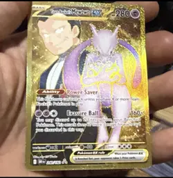 Pokemon Team Rocket's Mewtwo EX Destined Rivals Card 240/182 Pristine Condition - Image 2