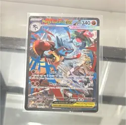 Mega Lucario EX 340 HP Pokemon TCG Card 179/132 Me01 Holo Special Rare English - Image 1
