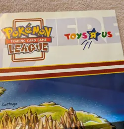 Pokemon Trading Card Game League MAT POSTER & MAP - Vintage 1999 Toys R Us Promo - Image 4