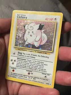 Clefairy 5/102 Unlimited Base Set Pokemon card TCG Holo - Image 2