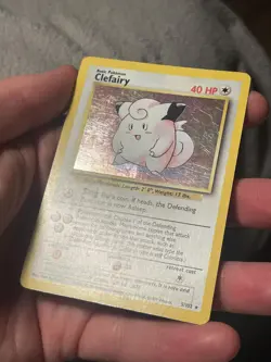 Clefairy 5/102 Unlimited Base Set Pokemon card TCG Holo - Image 3