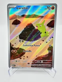 Larvitar 203/197 SV03: Obsidian Flames Holo Pokemon Near Mint - Image 1