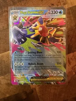 Mega Starmie ex 021/088 ME03 Perfect Order Holo Double Rare Pokemon NM - Image 1