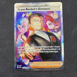 Pokemon card TCG Destined Rivals Team Rockets Giovanni Card 238/182 - Image 1