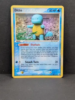 Ditto (Squirtle) 40/113 Delta Species Reverse Holo Ultra Rare Pokemon TCG LP+ - Image 1