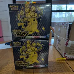 Pokemon TCG: Surging Sparks Elite Trainer Box ETB SV08 (Lot of 2) - Image 2