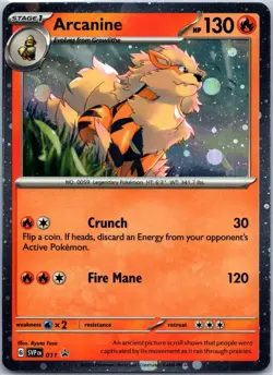 Arcanine 011 Holo Promo Scarlet & Violet Promo Pokemon Lightly Played - Image 1