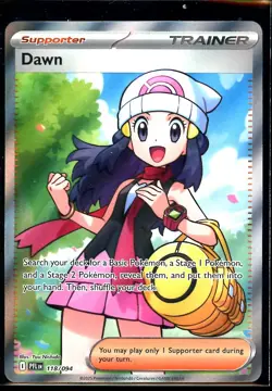 Pokemon TCG Phantasmal Flames Dawn 118/094 Full Art Ultra Rare Near Mint NM - Image 1