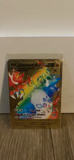 Pokemon Charizard VMAX Gold Foil Collectible Card Set - Image 5