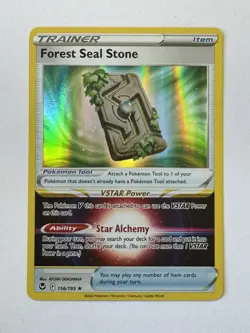 Pokemon TCG - Forest Seal Stone - Silver Tempest 156/195 Holo - Image 1