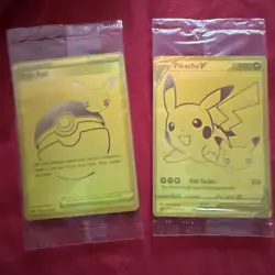Pokemon TCG Pokeball & Pikachu V SWSH146 & SWSH145 Celebrations UPC Promo BH-P1 - Image 1