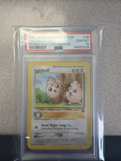 2001 Pokemon Igglybuff 36/53 Wotc Promo Black Star Psa 10 - Image 1