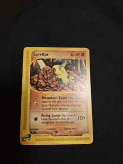 Larvitar 89/147 - Aquapolis - e-Reader Series - Pokemon TCG - 2002 - NM -Vintage - Image 1