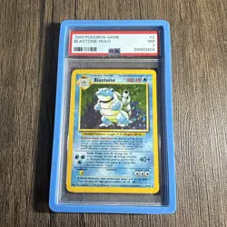 1999 POKEMON BASE SET UNLIMITED #2 BLASTOISE-HOLO PSA 7 - Image 1