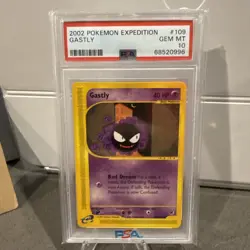 2002 Pokemon Expedition Gastly Psa 10 Gem Mint POP 90 - Image 2