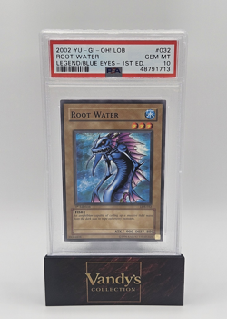 Konami Yu-Gi-Oh! Root Water LOB-032 PSA 10 1st Edition Blue Eyes Set 2002 - Image 1