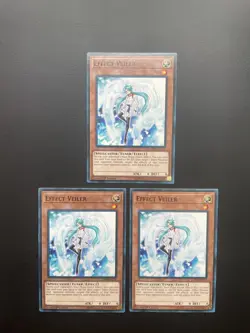 Yugioh Effect Veiler LEHD-ENC12 Common 1st Edition LP/MP X3 - Image 1