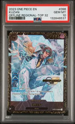 2023 ONE PIECE KUZAN OFFLINE REGIONAL-TOP 32 PROMOS #096 PSA 10 - Image 1