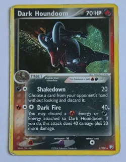 Pokemon Dark Houndoom EX Team Rocket Returns Holo Rare 5/109 70 HP Vintage Card - Image 1