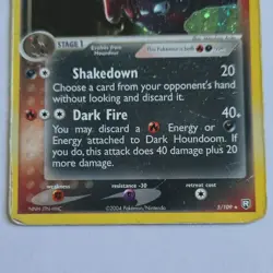Pokemon Dark Houndoom EX Team Rocket Returns Holo Rare 5/109 70 HP Vintage Card - Image 3