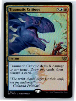 Traumatic Critique Foil Secrets of Strixhaven 239 NM MTG Card - Image 1