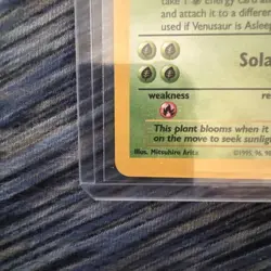 Pokemon Base Set Venusaur 15/102 Holo Base Set Pokemon Card - Image 3