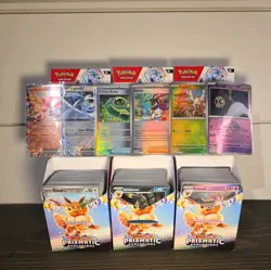 PRISMATIC EVOLUTIONS BULK 450+ CARDS: COM/UNCOM/RARE/HOLO/REV HOLO (NO ENERGY)NM - Image 1