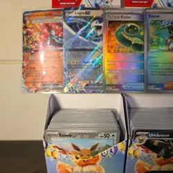 PRISMATIC EVOLUTIONS BULK 450+ CARDS: COM/UNCOM/RARE/HOLO/REV HOLO (NO ENERGY)NM - Image 2
