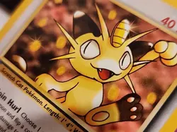 Meowth 1st Edition 62/82 Team Rocket Pokemon Card NM Vintage WOTC - Image 3