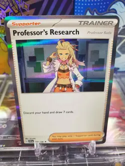 Professor's Research 189/198 Holo Rare NM Pokemon TCG Scarlet & Violet Base Set - Image 1