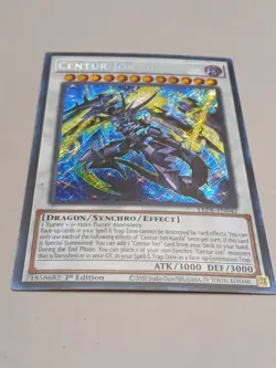 Yugioh Centur-Ion Auxila LEDE-EN042 Secret Rare 1st Edition NM - Image 1