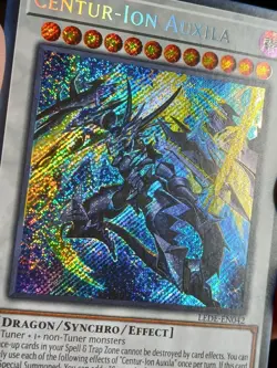 Yugioh Centur-Ion Auxila LEDE-EN042 Secret Rare 1st Edition NM - Image 3