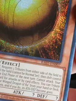 THE WINGED DRAGON OF RA - SPHERE MODE 1ST EDITION SECRET RARE RA01-EN007 YUGIOH! - Image 4