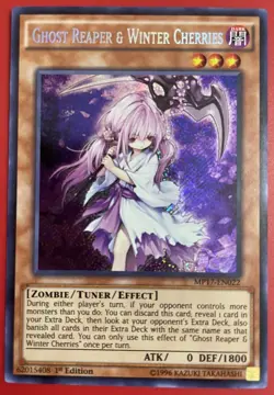 Yugioh Ghost Reaper & Winter Cherries MP17-EN022 - Super Rare 1st Edition - Image 2