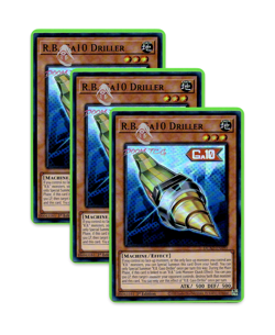 Yugioh! R.B. Ga10 Driller DUAD-EN090 (Super Rare) 1st Ed 3x "R.B. Support" - Image 1