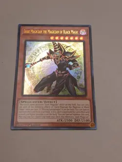 DARK MAGICIAN THE MAGICIAN OF BLACK MAGIC ULTRA RARE INFO-EN006 YUGIOH! - Image 2