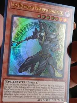 DARK MAGICIAN THE MAGICIAN OF BLACK MAGIC ULTRA RARE INFO-EN006 YUGIOH! - Image 3